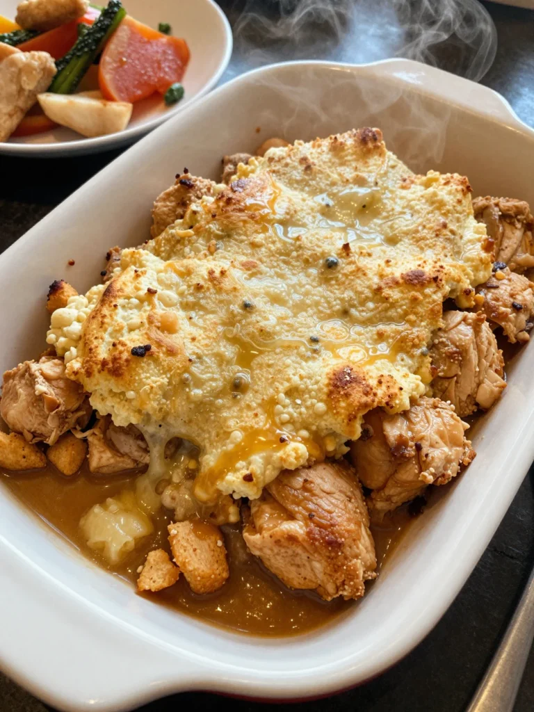 Chicken Biscuit Casserole