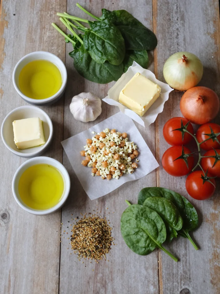 Chickpea Spinach Feta Casserole