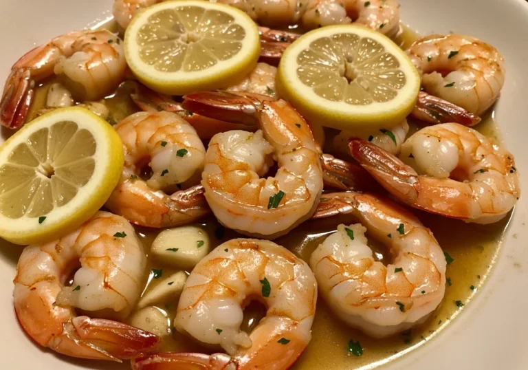 Lemon Garlic Shrimp Casserole