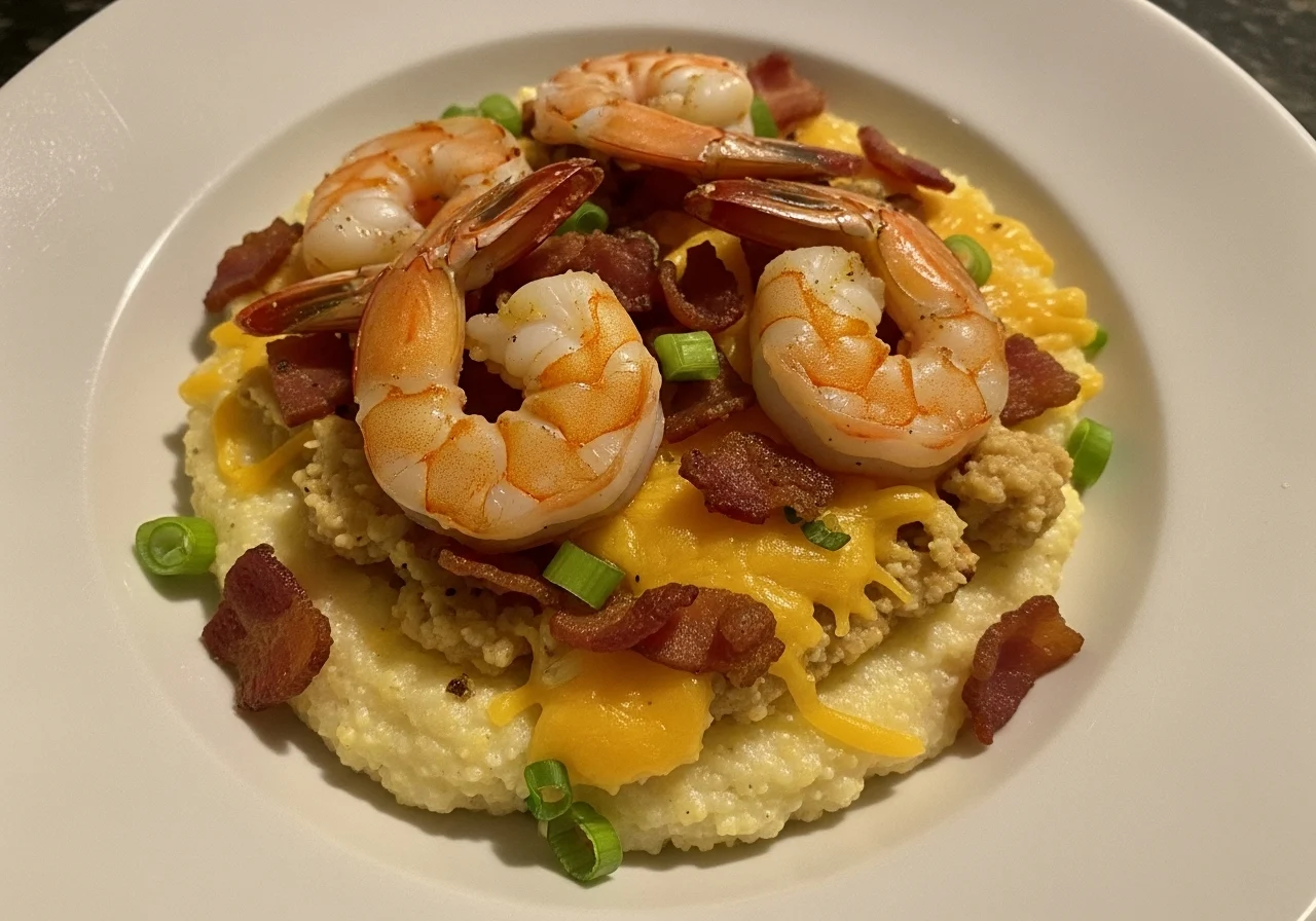 Shrimp Grits Casserole