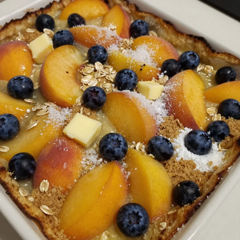 Peach Blueberry Casserole