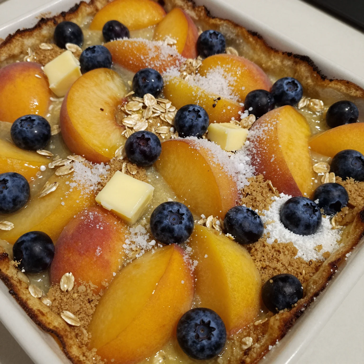 Peach Blueberry Casserole