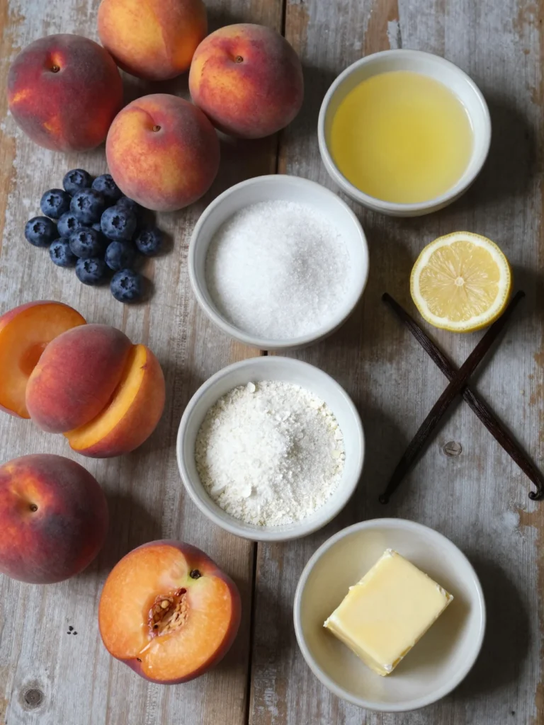 Peach Blueberry Casserole