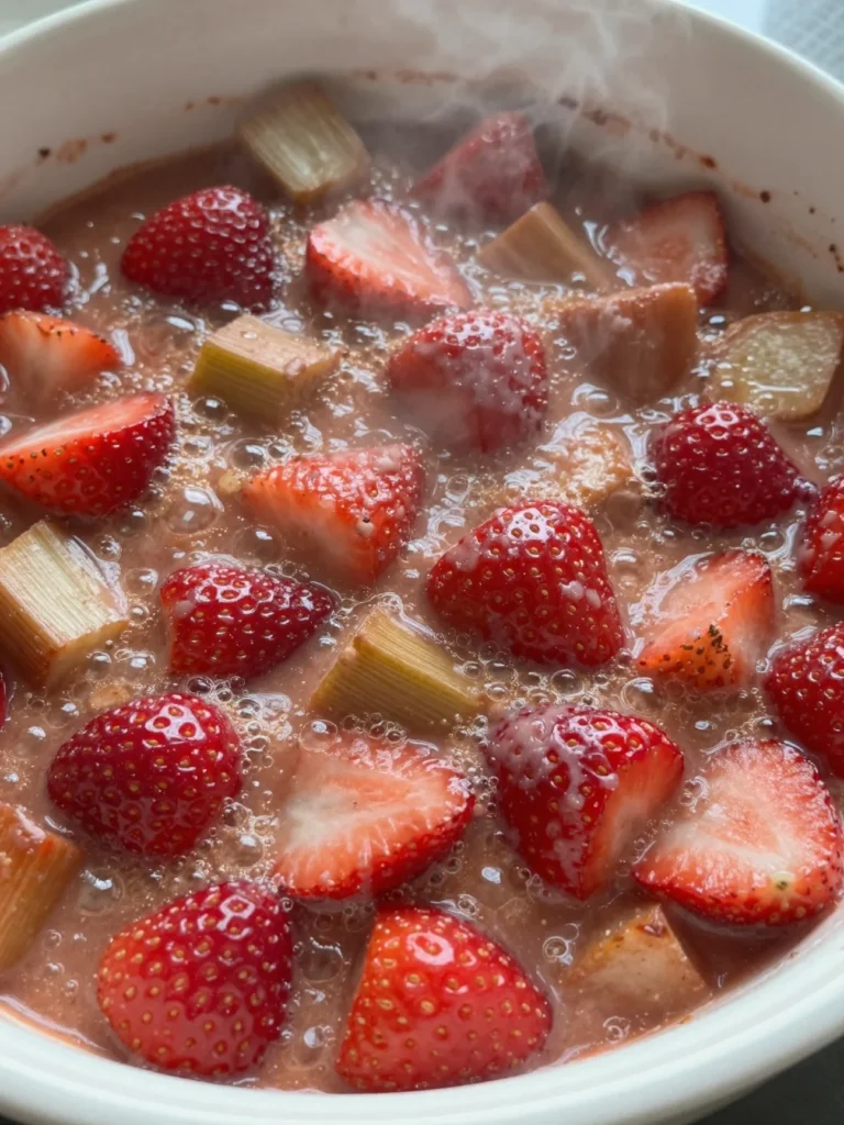 Strawberry Rhubarb Casserole