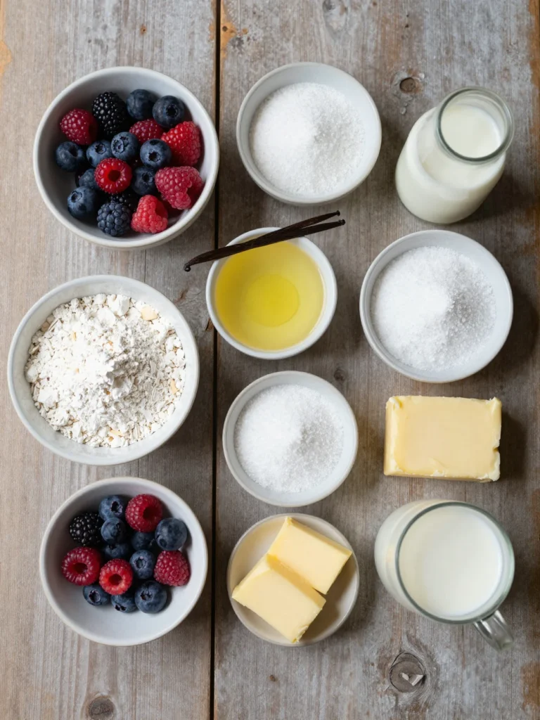 Summer Berry Cobbler Casserole