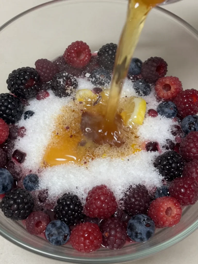 Summer Berry Cobbler Casserole