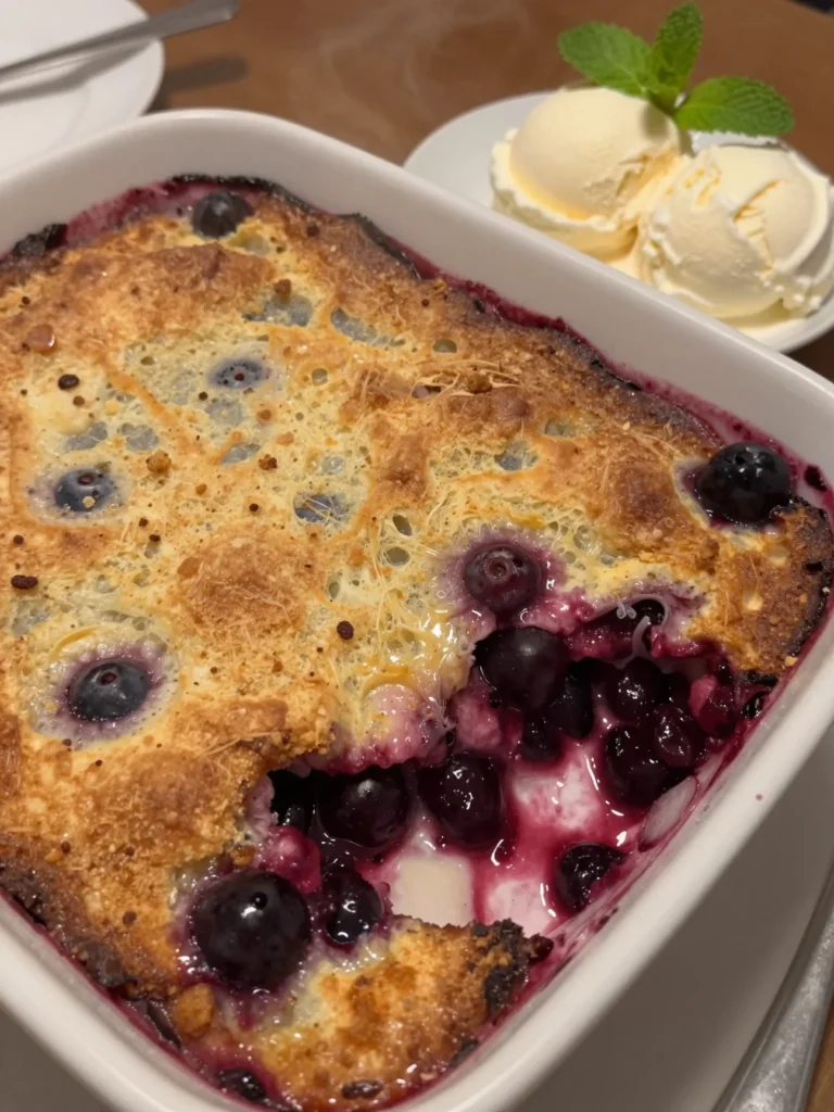 Summer Berry Cobbler Casserole