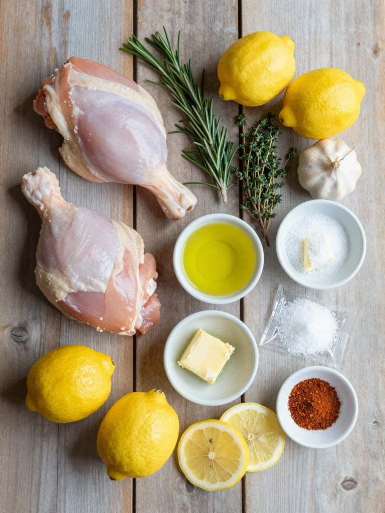 Baked Chicken with Lemon and Herbs