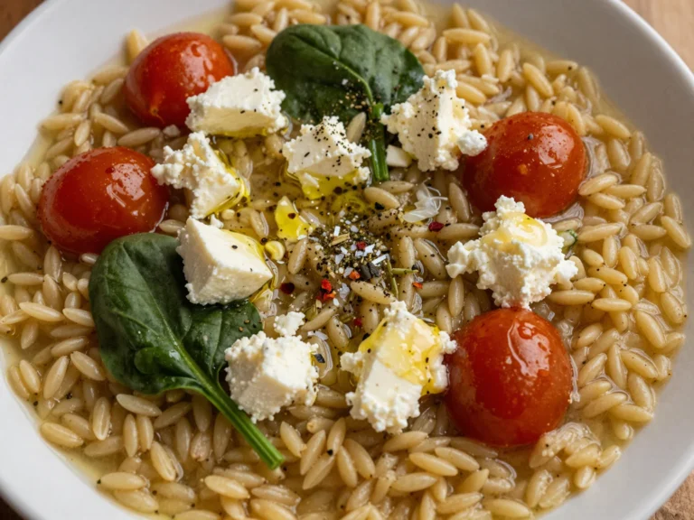 Baked Orzo with Feta
