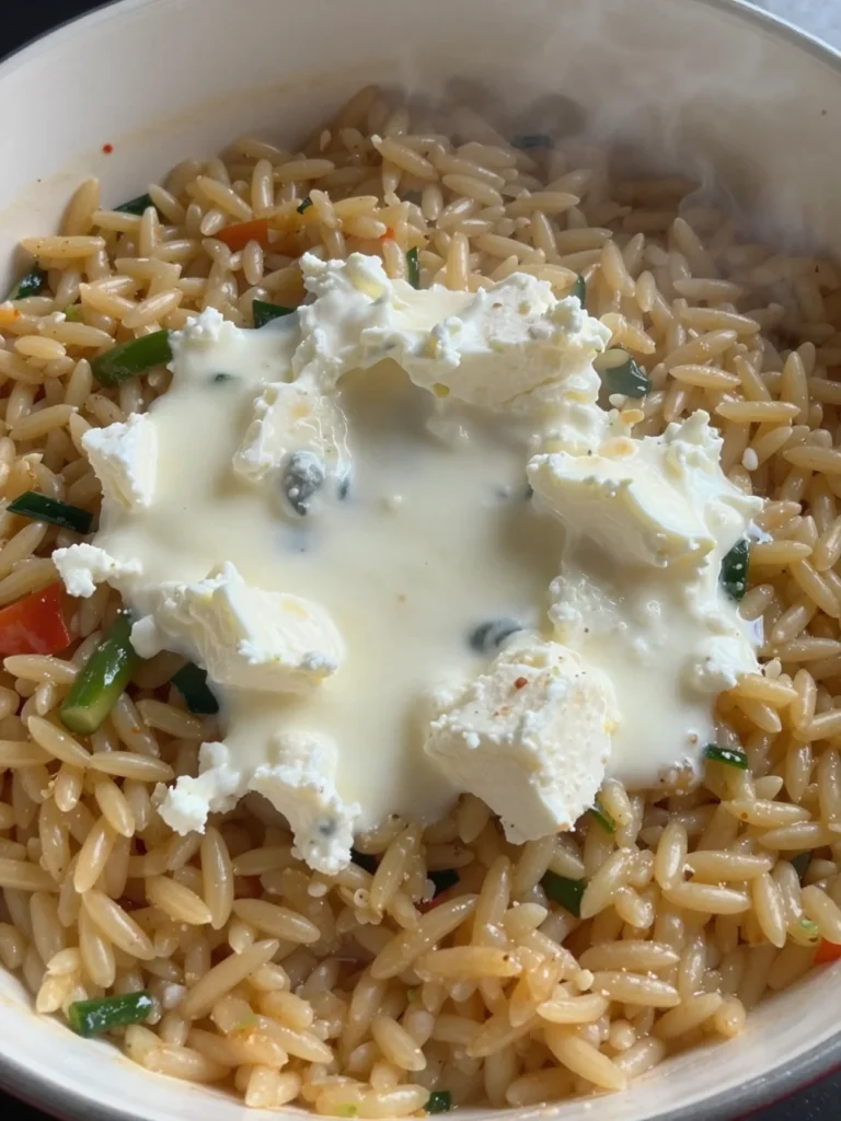 Baked Orzo with Feta
