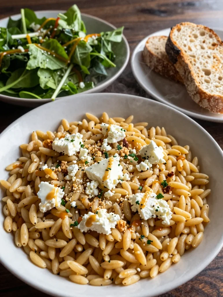 Baked Orzo with Feta