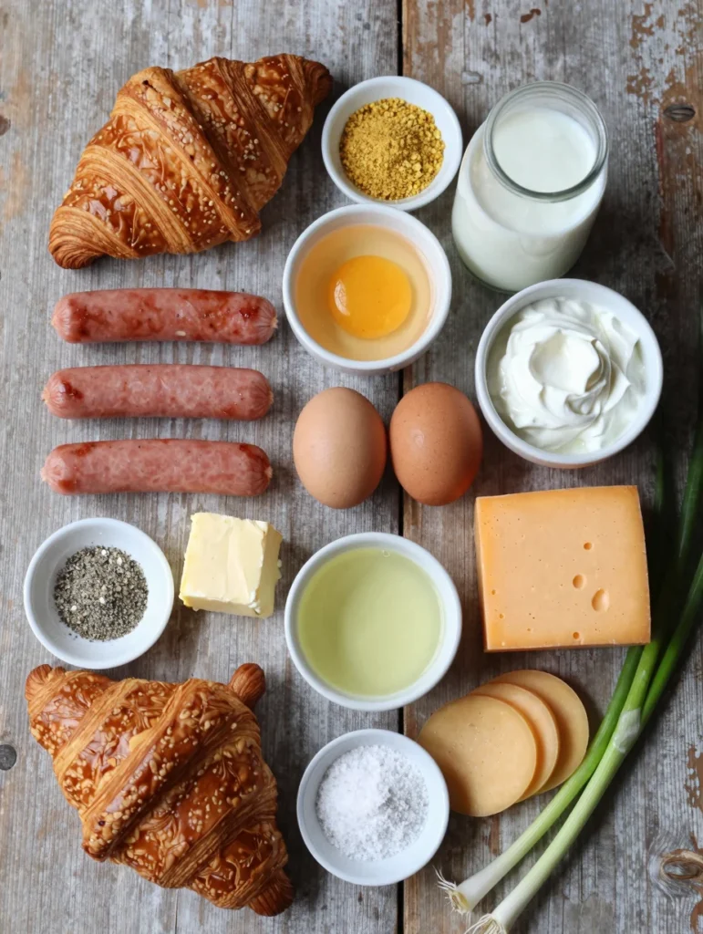 Croissant Breakfast Casserole