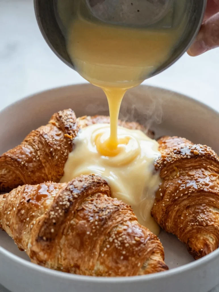Croissant Breakfast Casserole