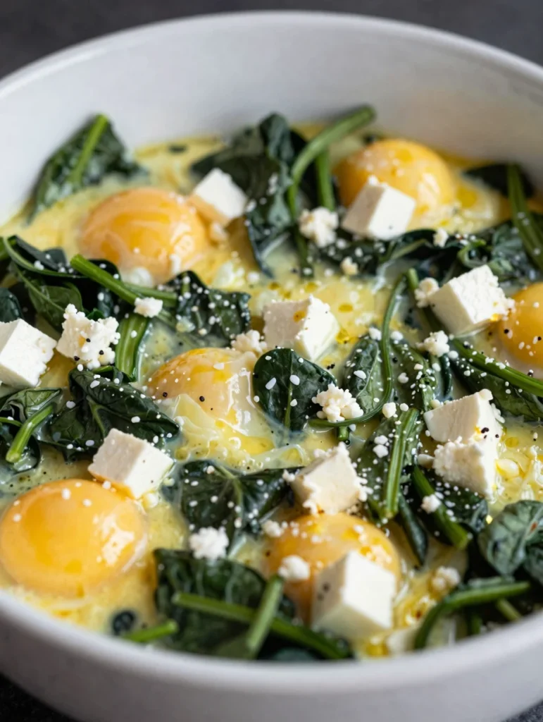Greek Spinach Egg Casserole