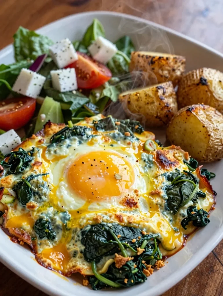 Greek Spinach Egg Casserole