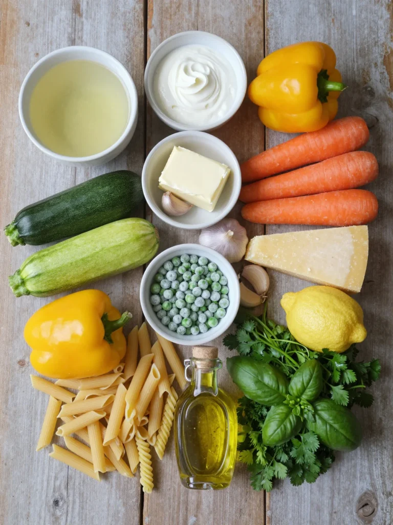 One Dish Pasta Primavera