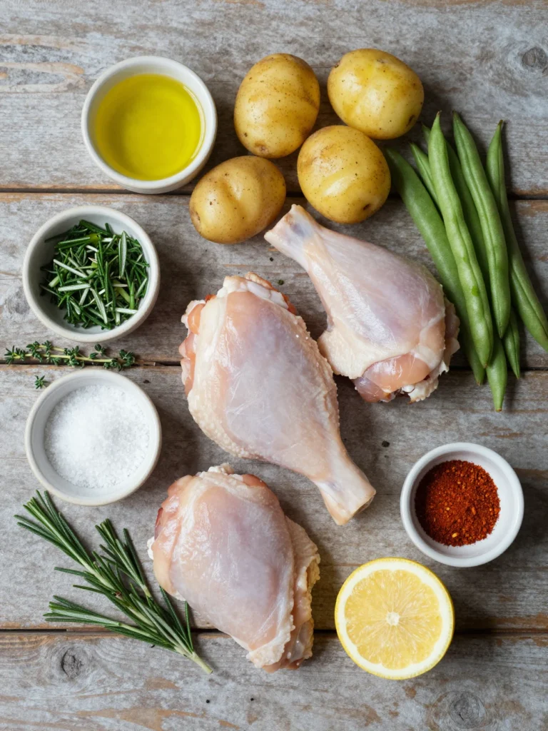 One Pan Baked Chicken Dinner