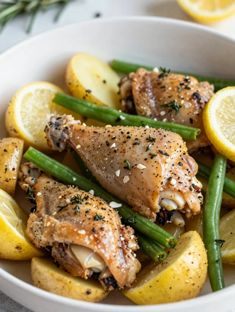 One Pan Baked Chicken Dinner