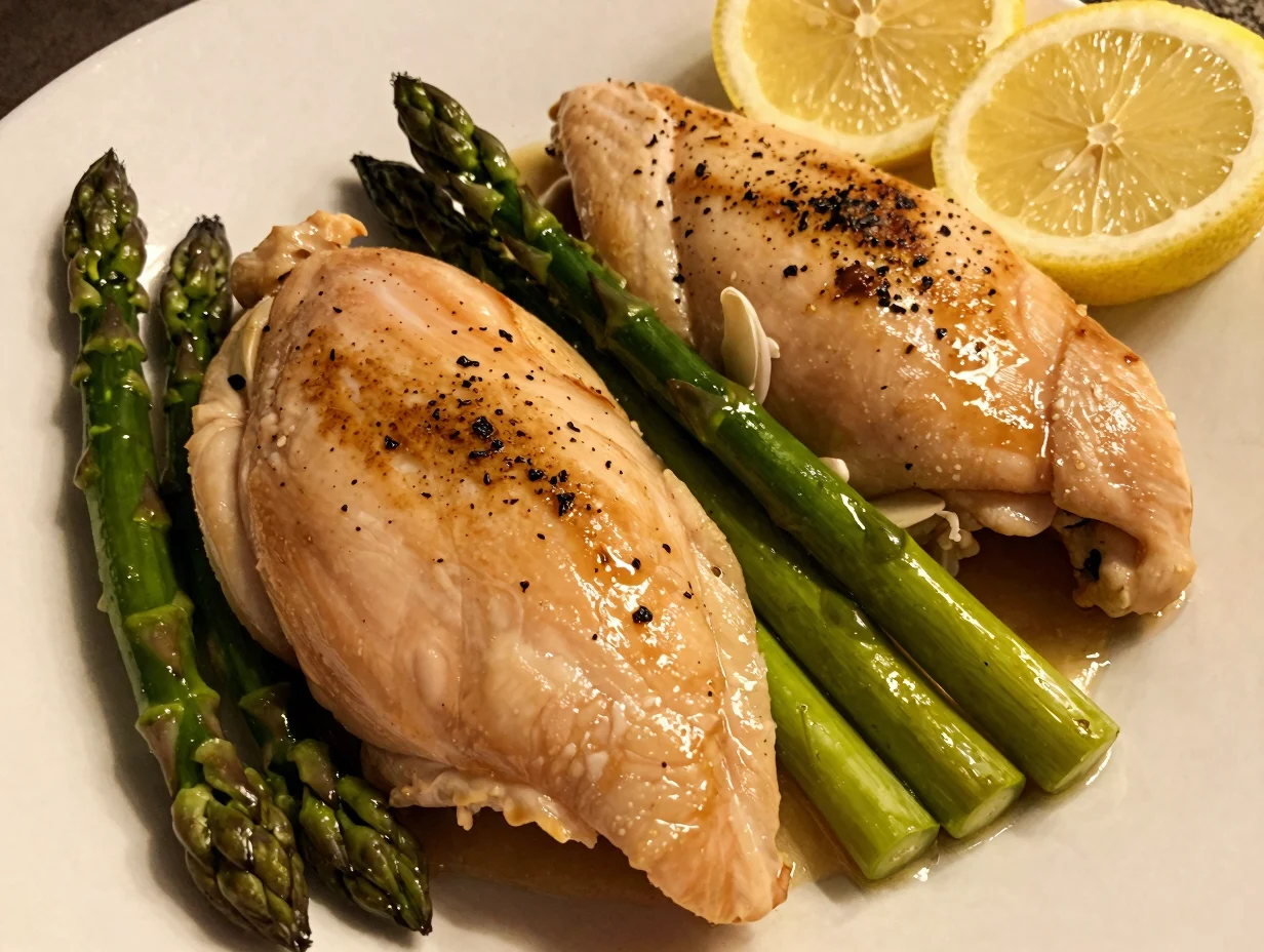 One Pan Chicken and Asparagus