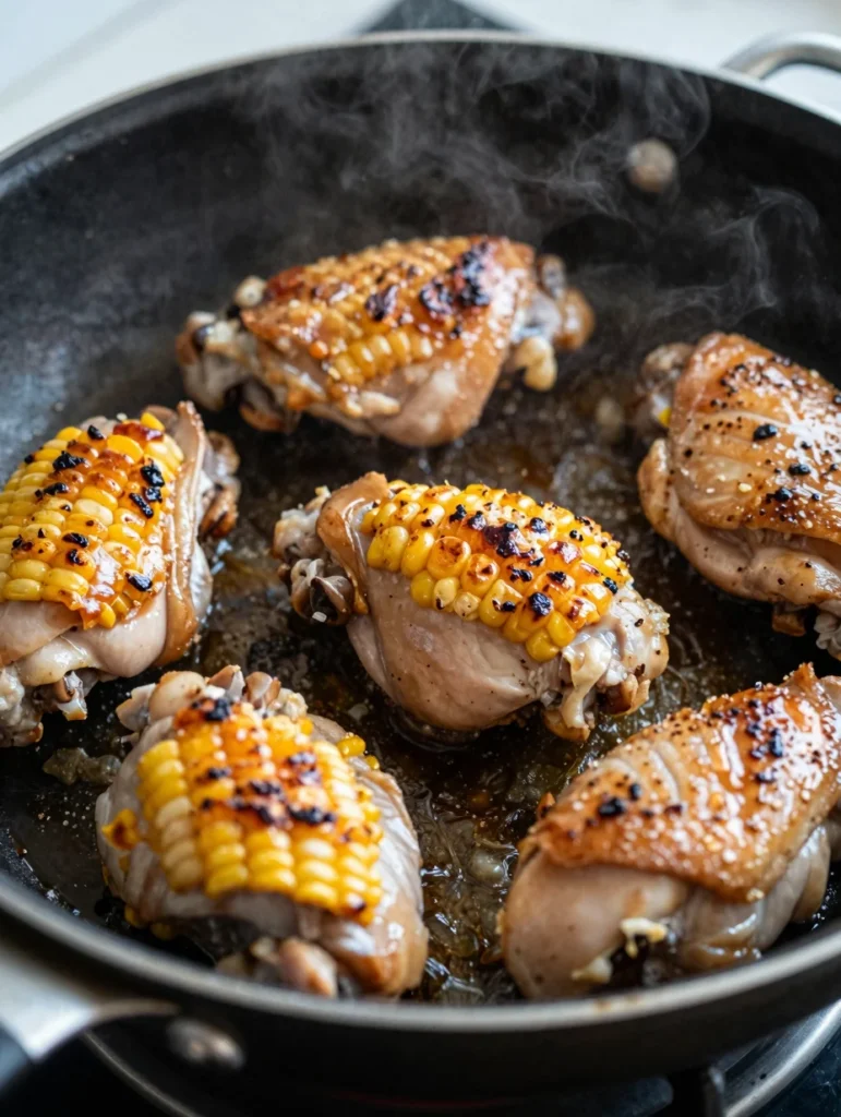 One Pan Chicken and Corn