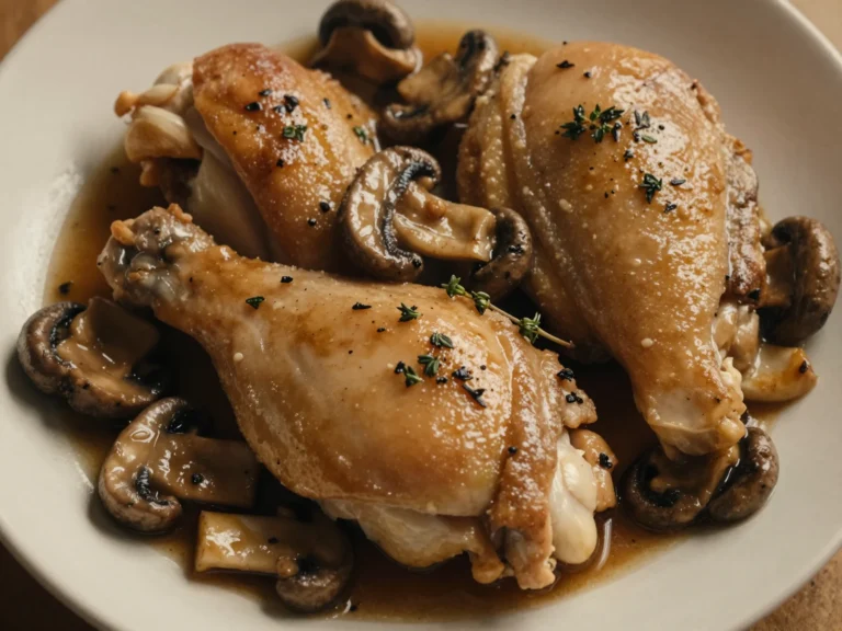 One Pan Chicken and Mushrooms