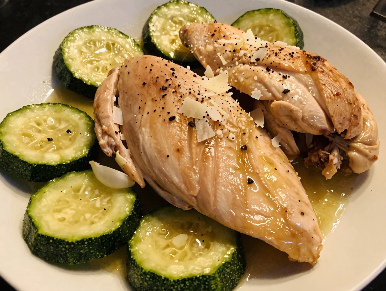 One Pan Chicken and Zucchini