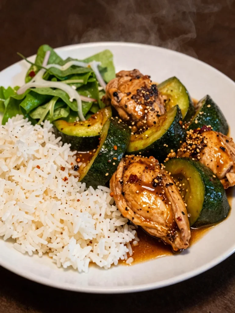 One Pan Chicken and Zucchini