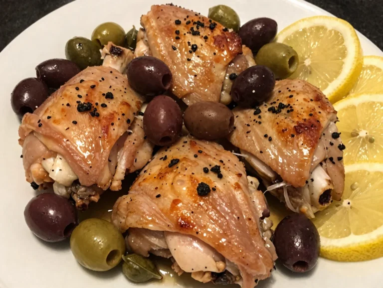 One Pan Chicken with Olives and Capers