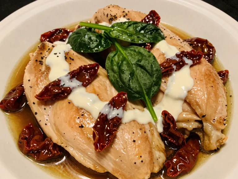 One Pan Chicken with Sun Dried Tomatoes