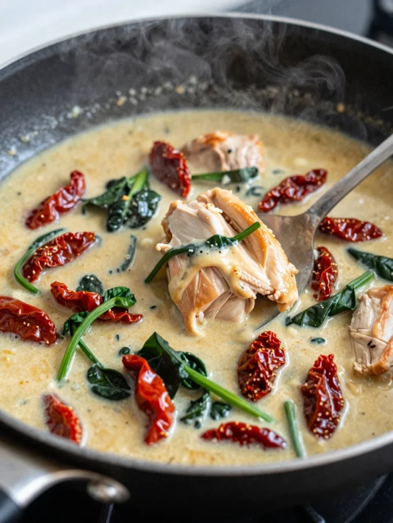 One Pan Chicken with Sun Dried Tomatoes