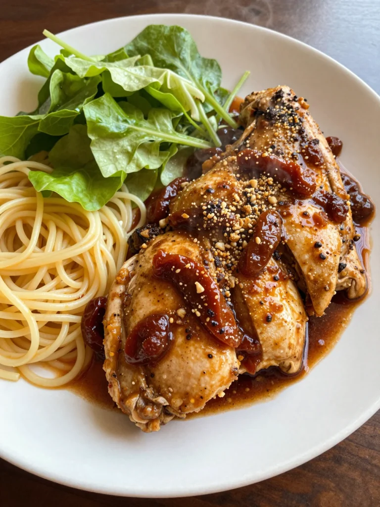 One Pan Chicken with Sun Dried Tomatoes