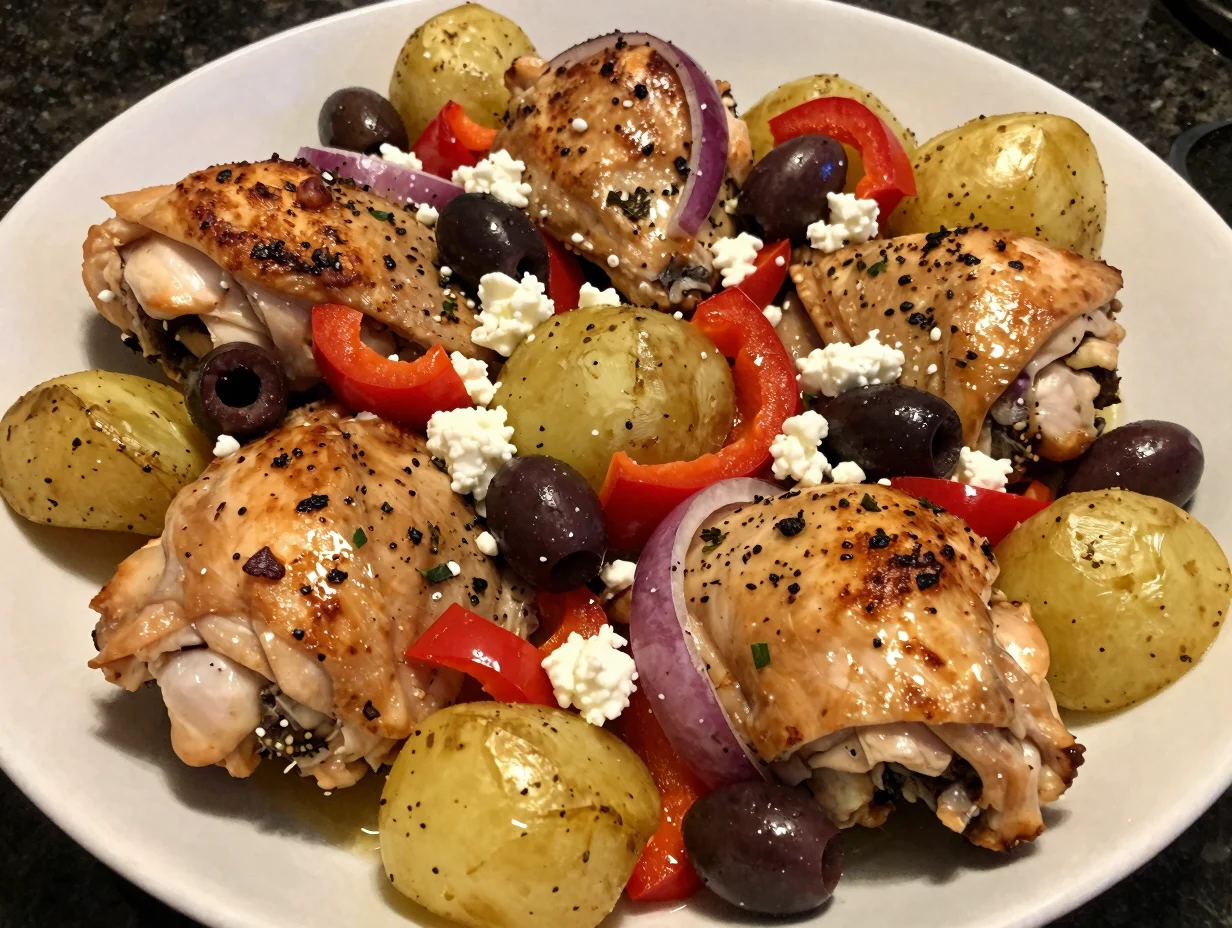 One Pan Greek Chicken