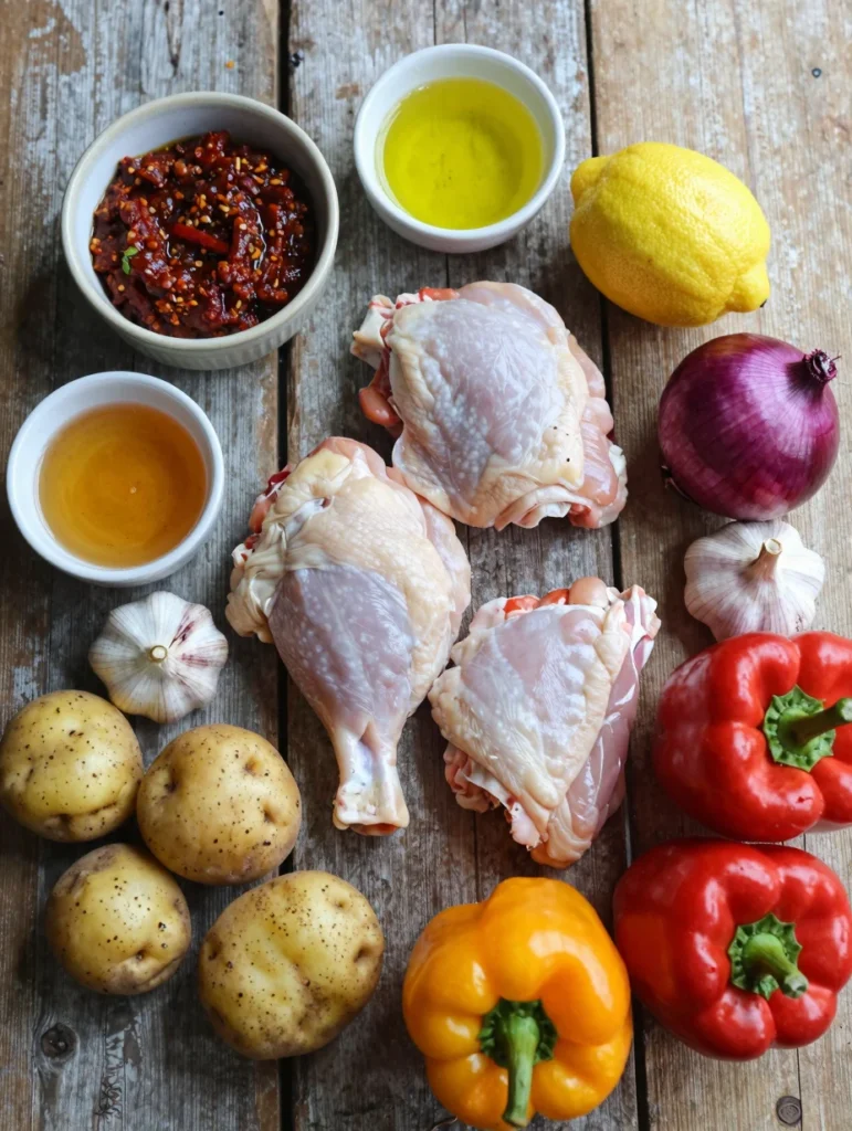 One Pan Harissa Chicken