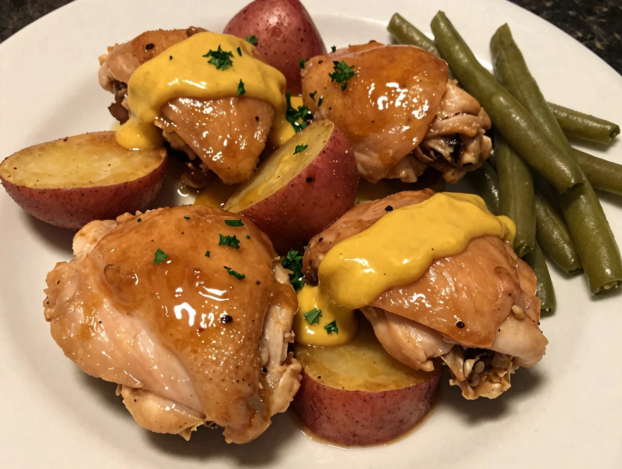 One Pan Honey Mustard Chicken