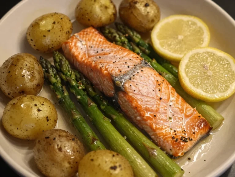 One Pan Lemon Salmon Bake