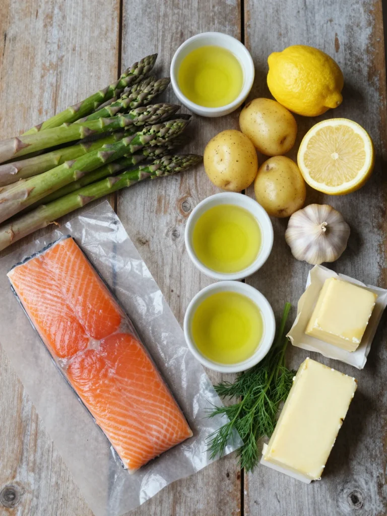 One Pan Lemon Salmon Bake