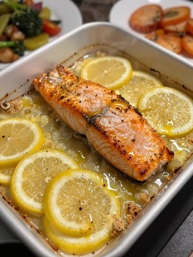 One Pan Lemon Salmon Bake