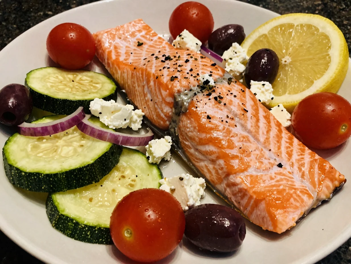 One Pan Mediterranean Salmon