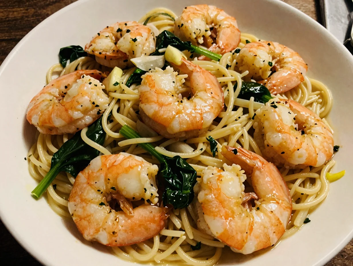 One Pan Shrimp and Orzo