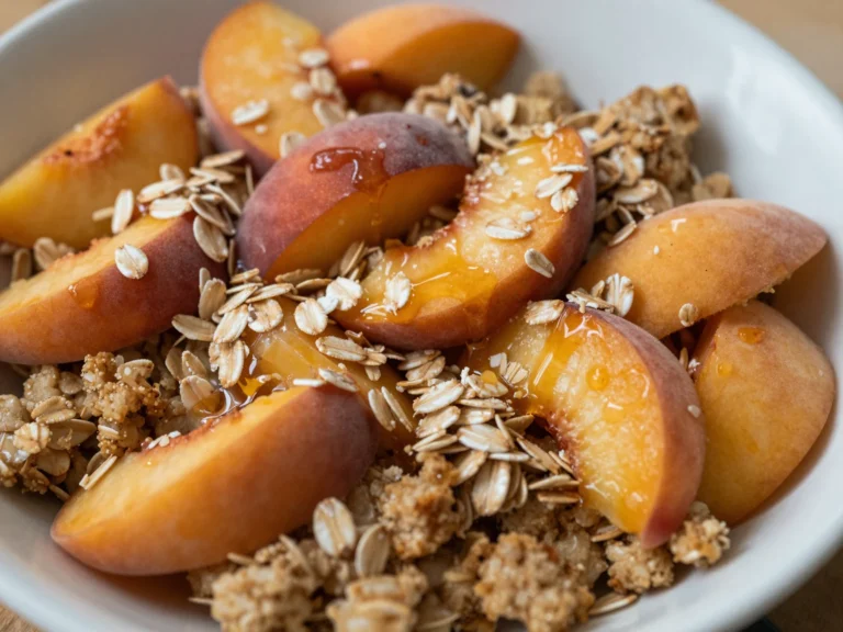 Peach Baked Oatmeal