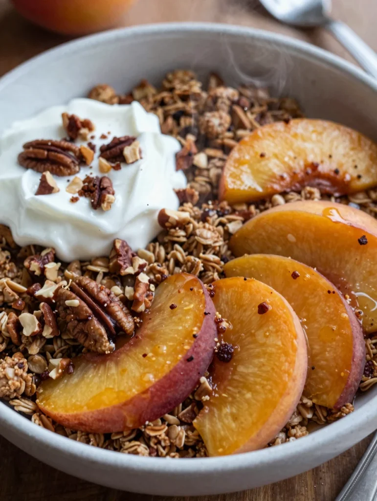 Peach Baked Oatmeal
