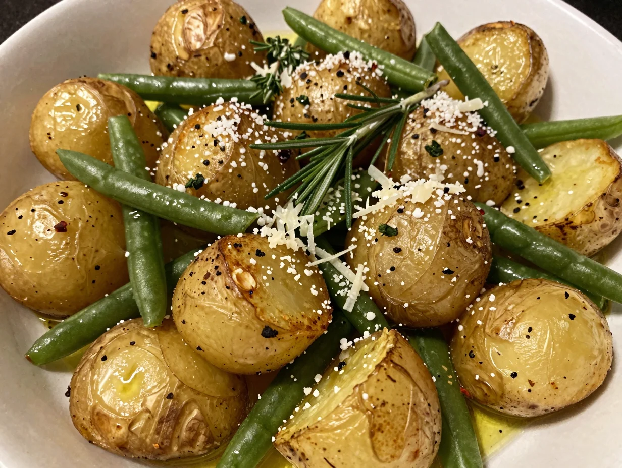 Potato and Green Bean Bake