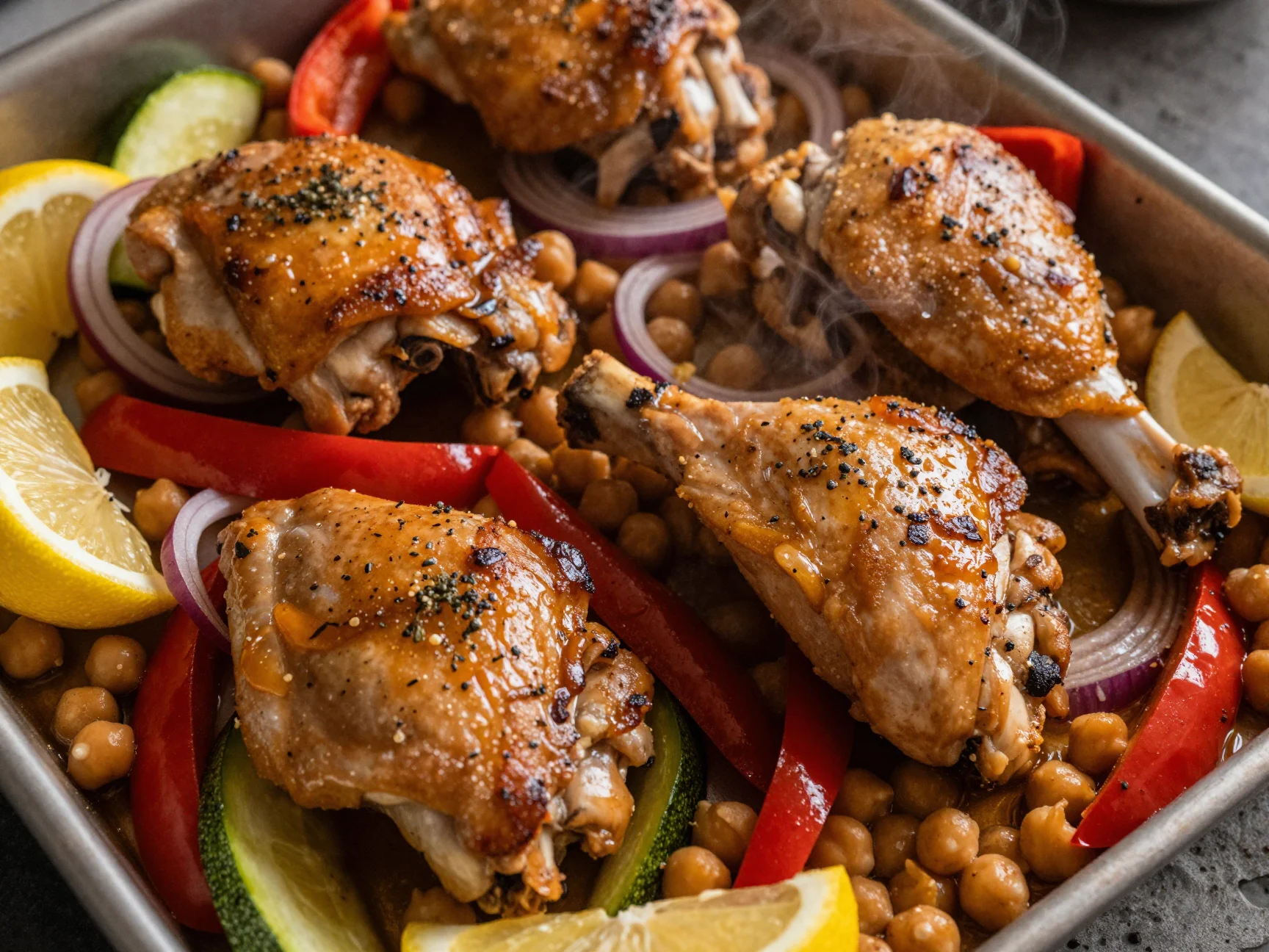 Sheet Pan Moroccan Chicken