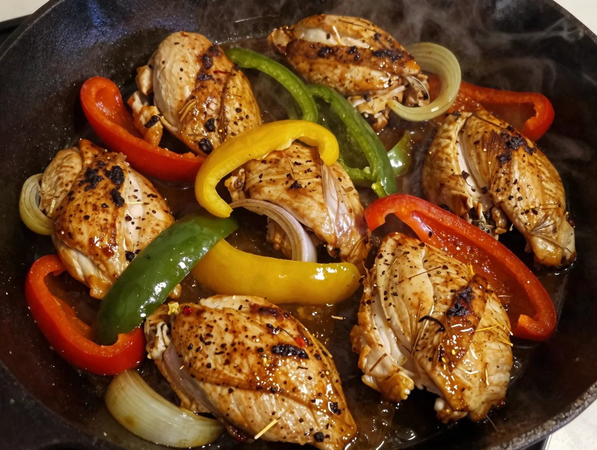 Skillet Chicken and Peppers