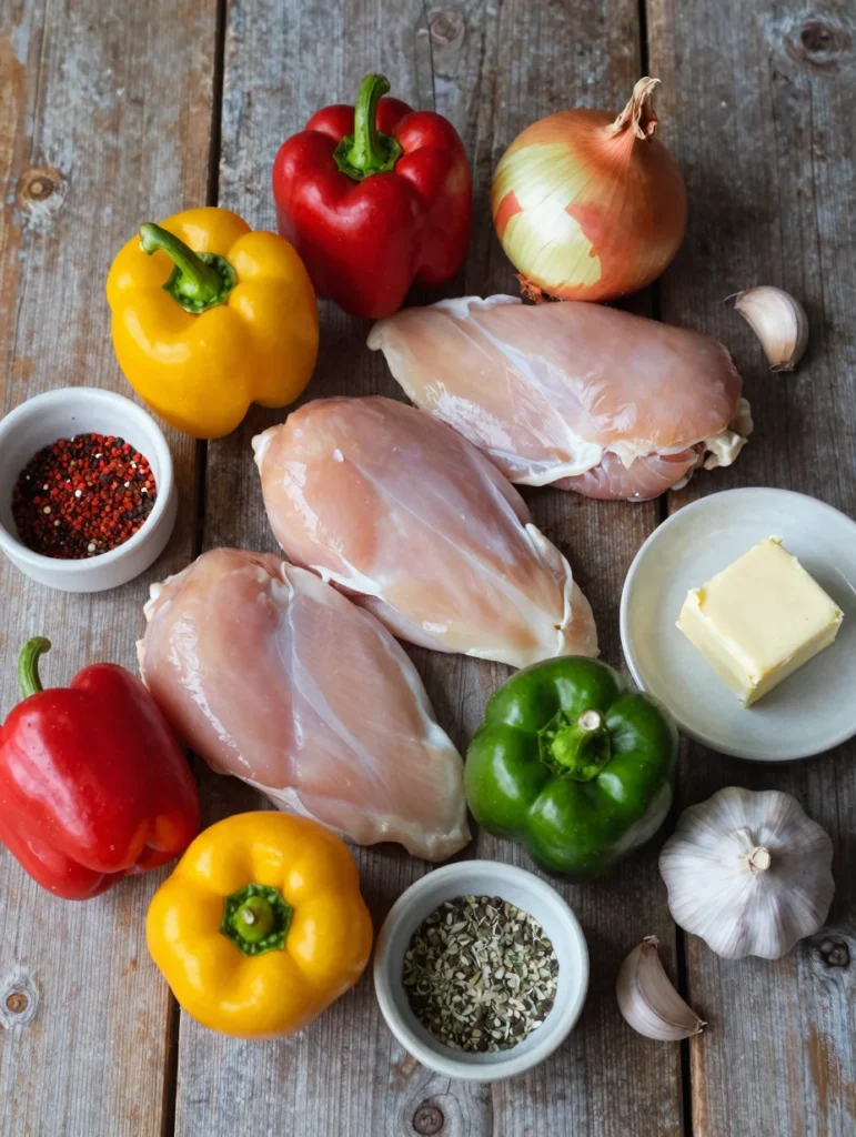 Skillet Chicken and Peppers