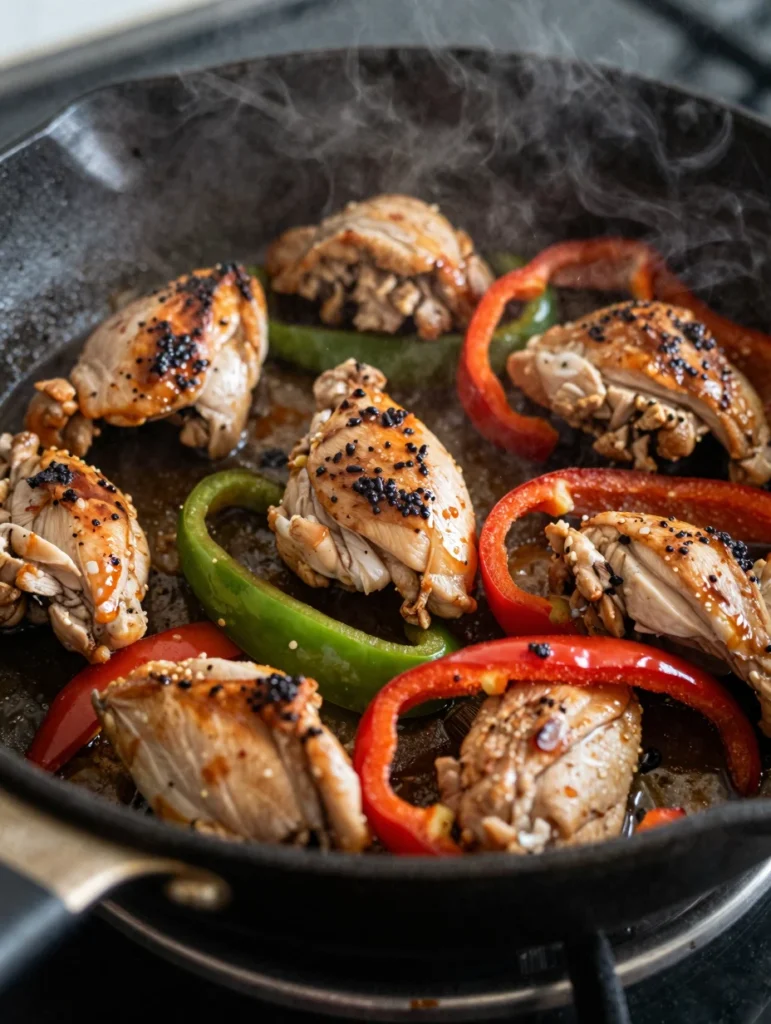 Skillet Chicken and Peppers
