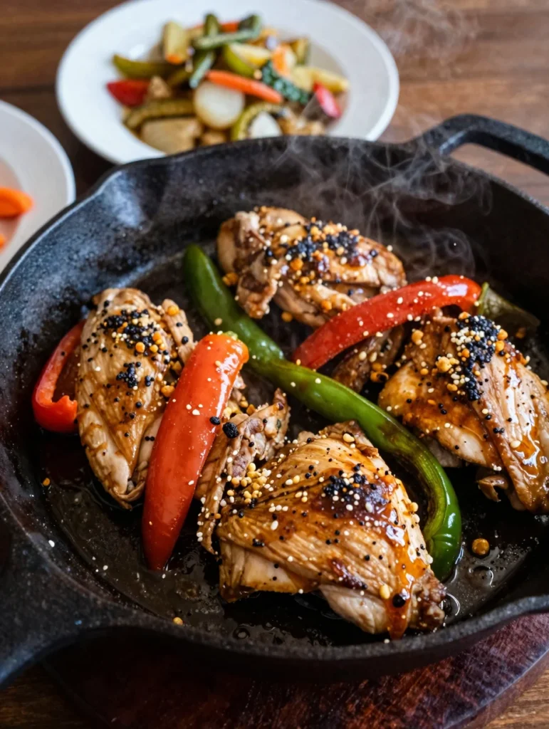 Skillet Chicken and Peppers