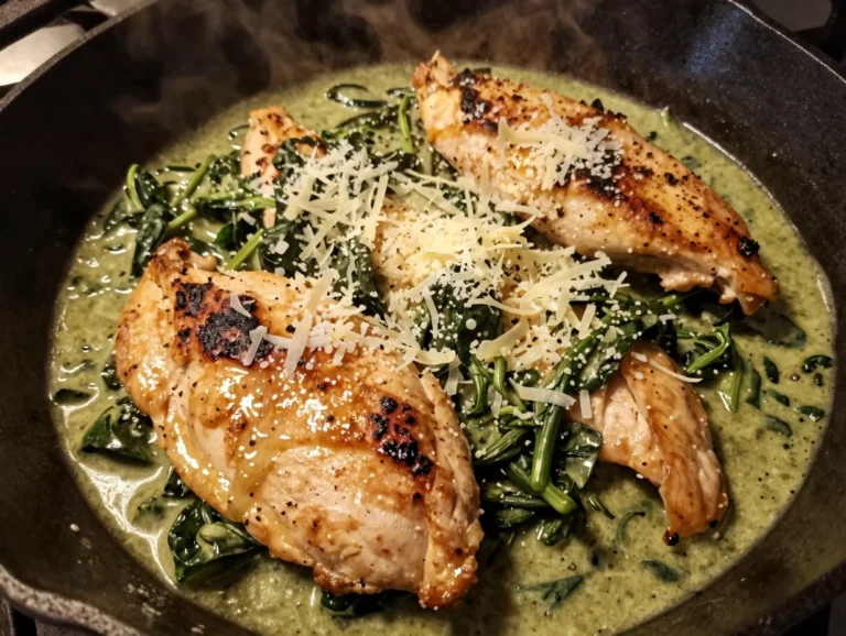 Skillet Chicken Florentine