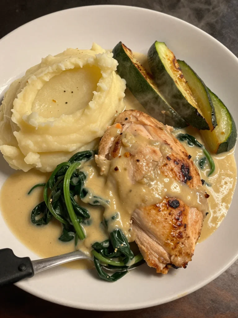 Skillet Chicken Florentine