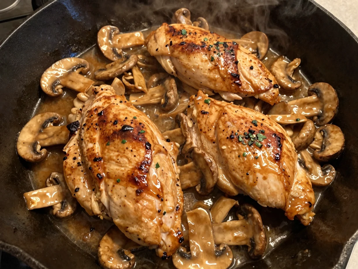 Skillet Chicken Marsala